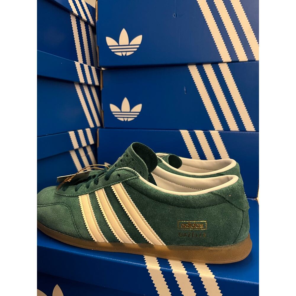 NEW ADIDAS ORIGINALS Women's 8 Gazelle Lo Pro JS1310 Green - Picture 4 of 7
